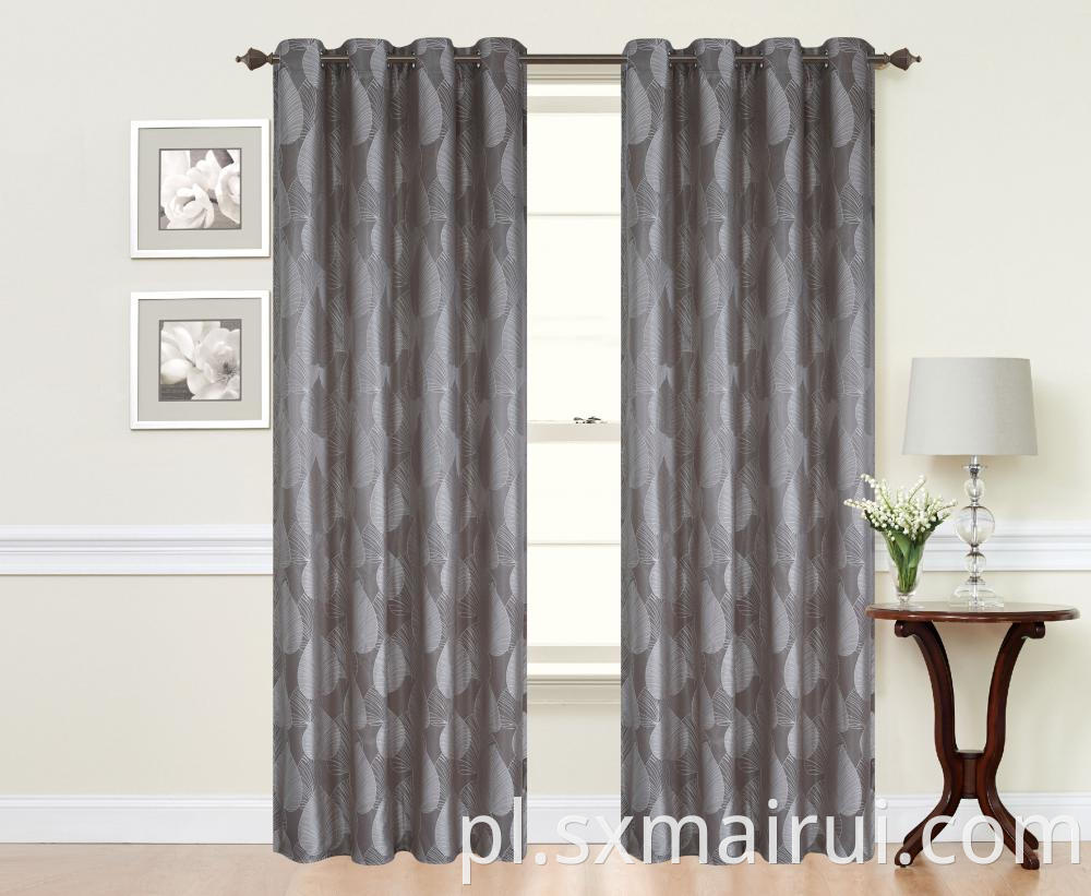 Thermal Insulated Blackout Jacquard Curtains For Bedroom